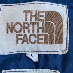 Northface brown label vintage down sleeping bag coat mens L